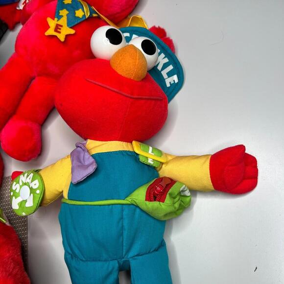 Vintage Sesame Street Elmo & Ernie Plush Lot TYCO Fisher-Price 1990s Talking - Picture 15 of 15